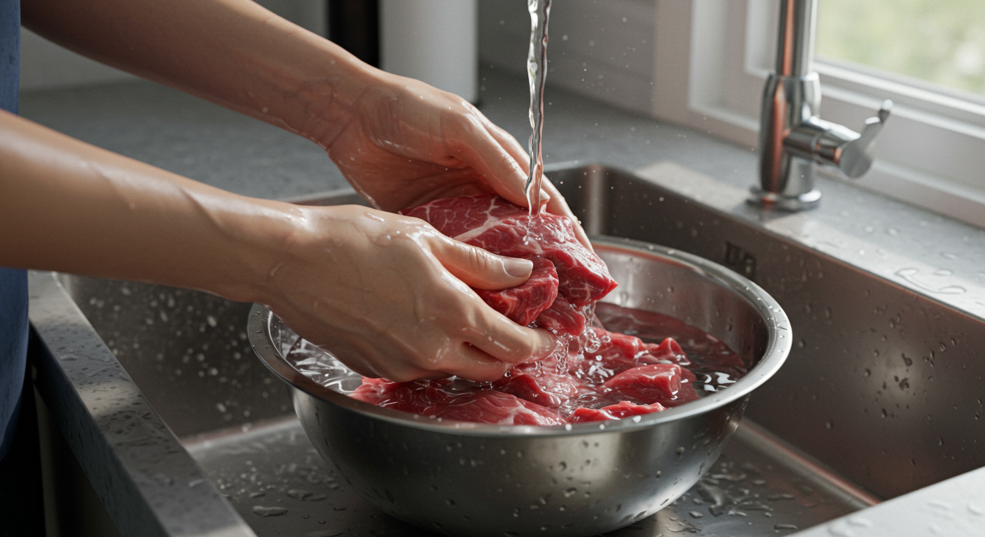 소고기 핏물 빼는 특별한 방법 💧