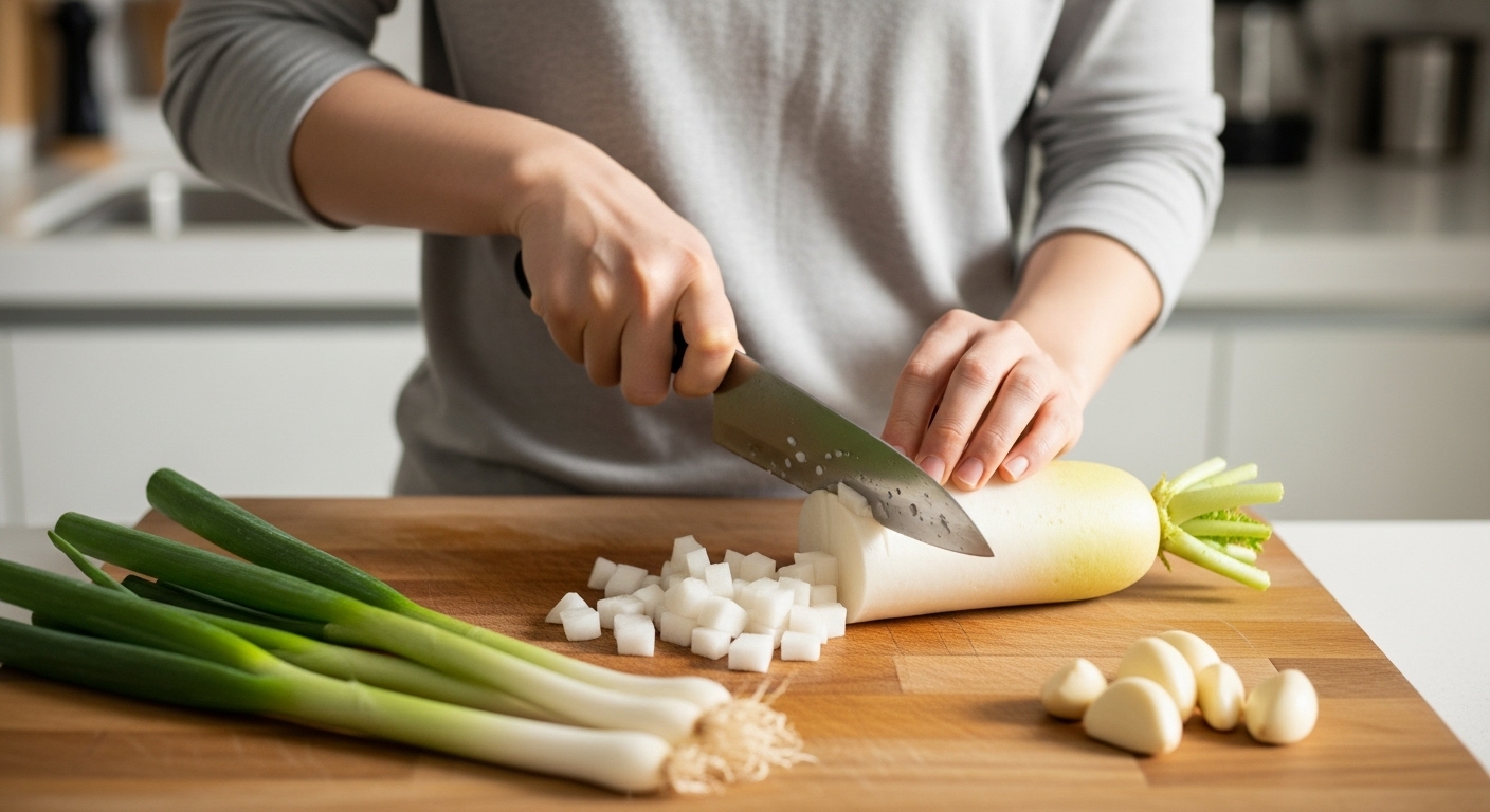 무 손질과 썰기, 국물 맛의 비밀