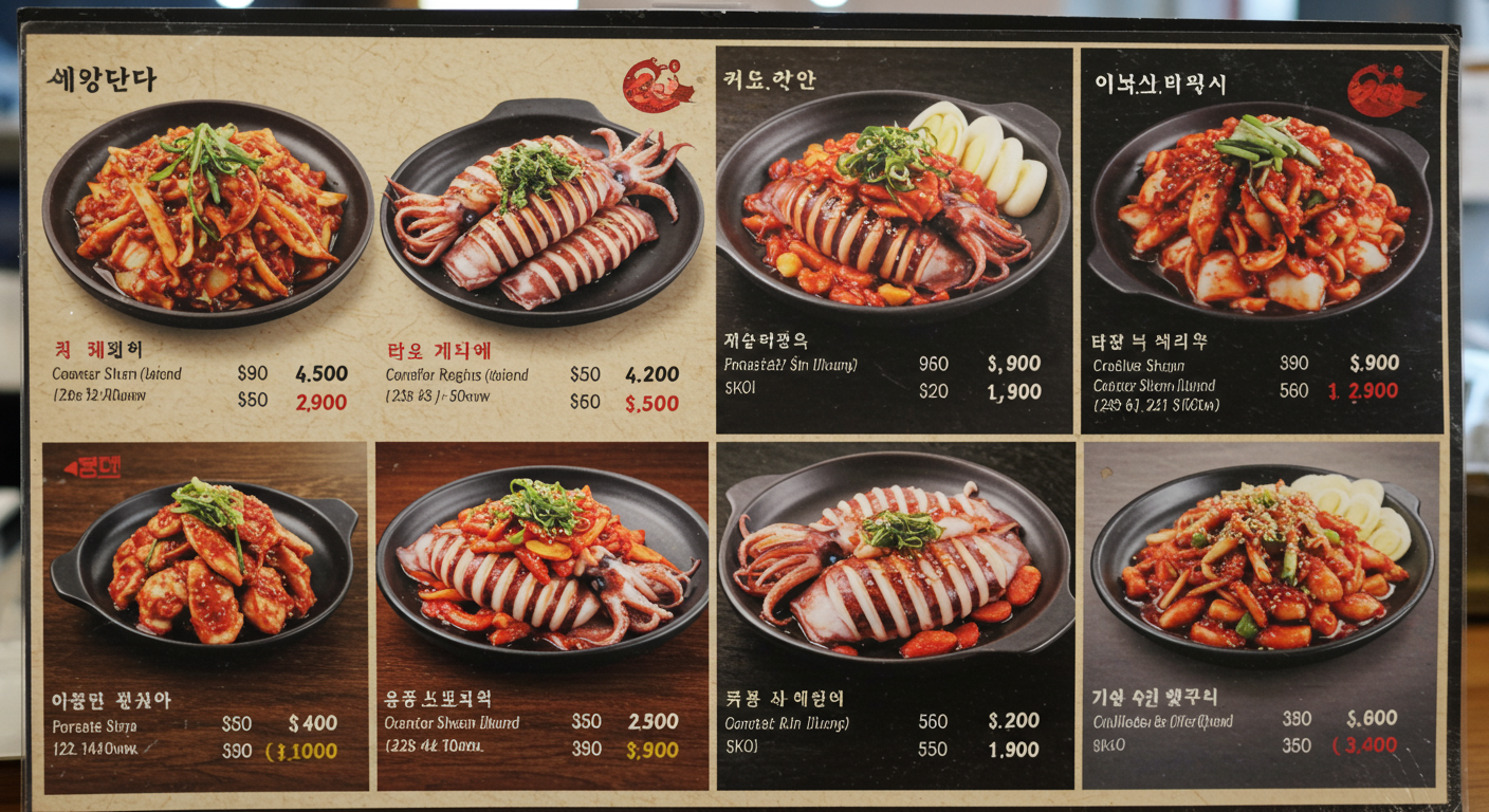 어떤 메뉴들이 있을까요? 가격도 확인해요!