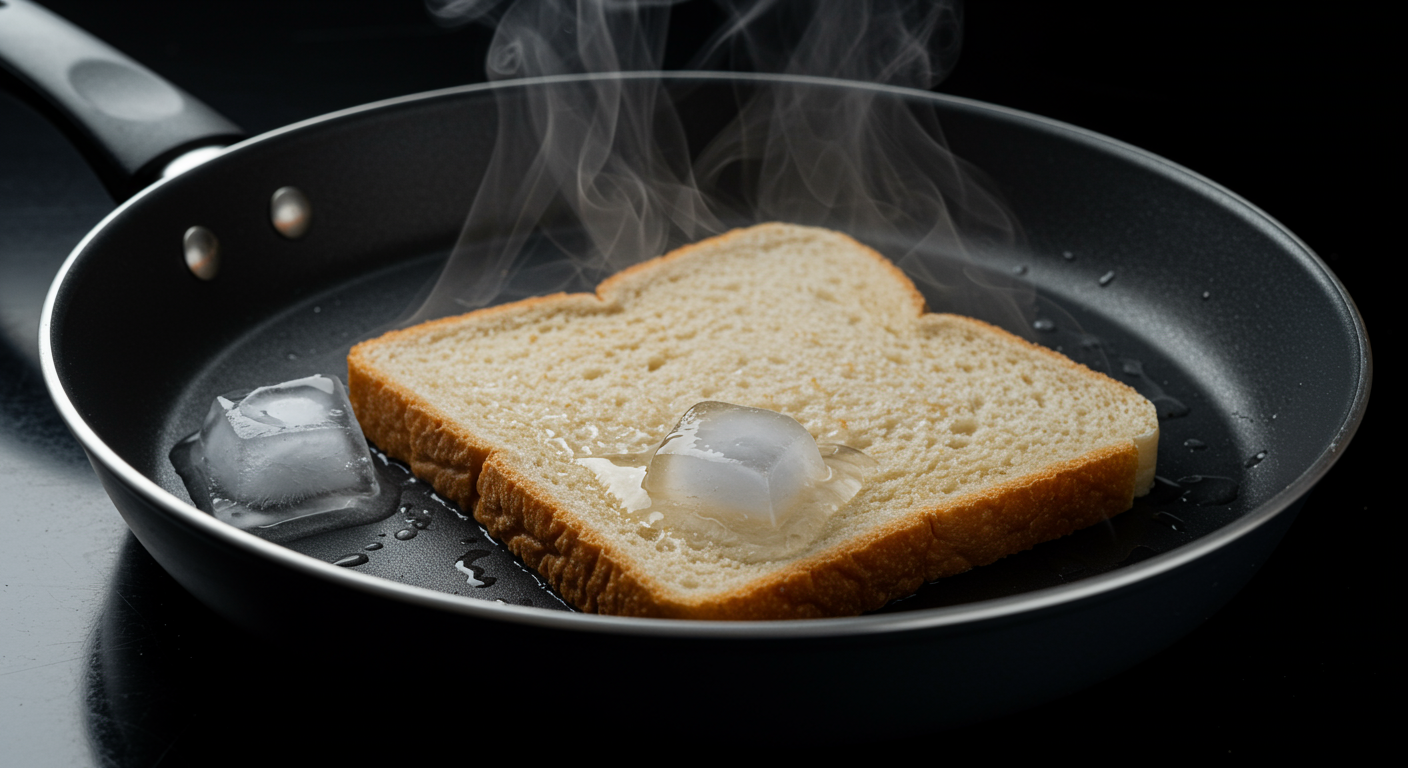 프라이팬으로 특별한 냉동빵 즐기기