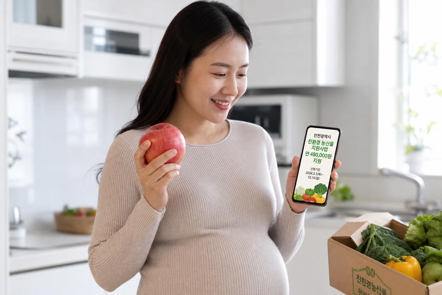 인천 임산부 친환경 농산물 지원, 얼마를 받을 수 있나요?