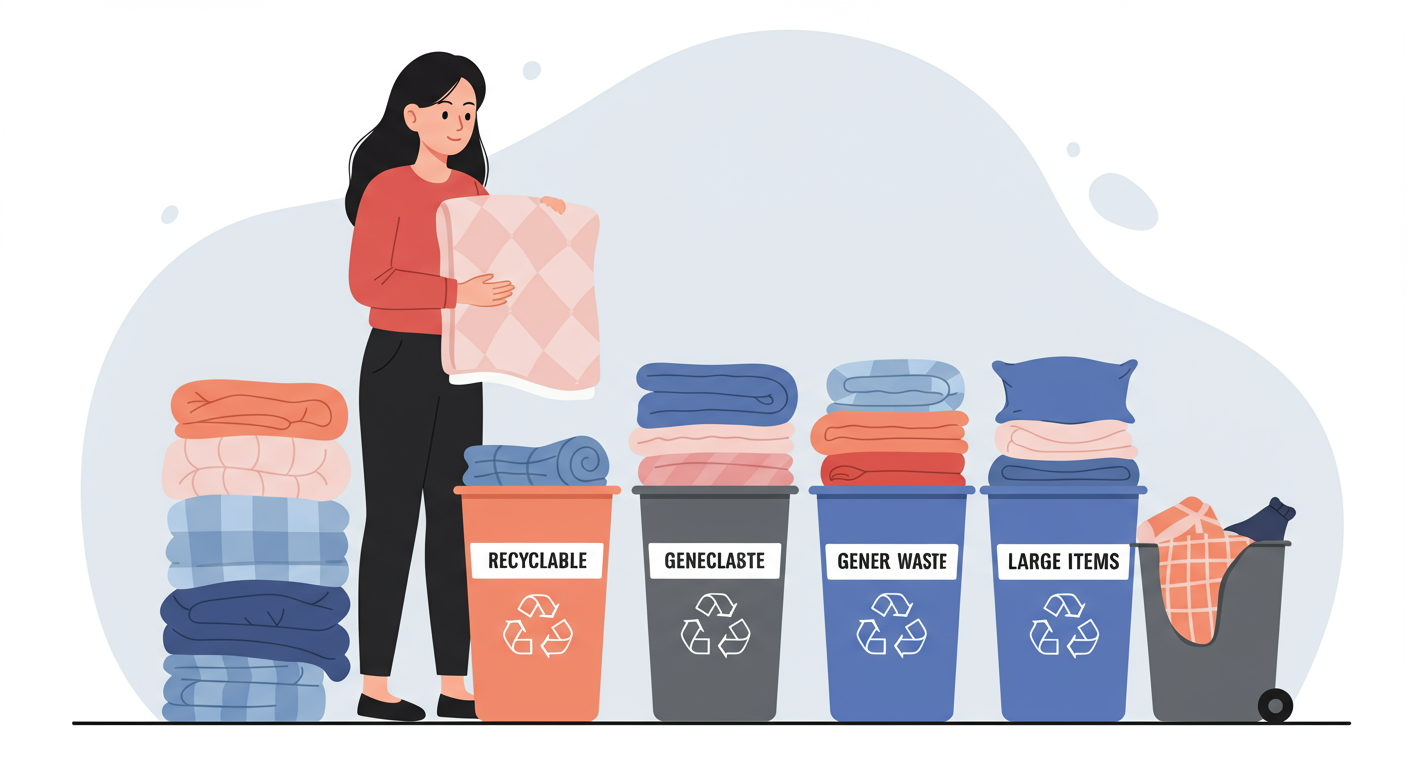 이불 종류별로 버리는 방법이 다르다고요? 🧐