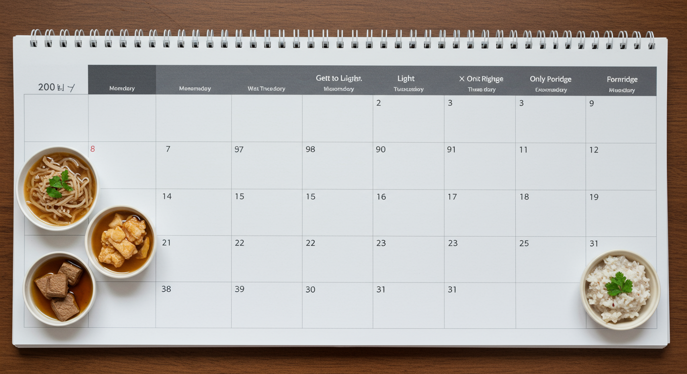 식사 시간과 양 이렇게 조절해요