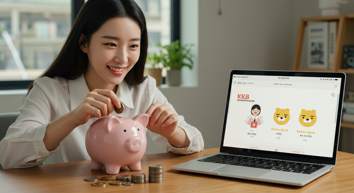 단기 목돈 마련: KB국민은행 & 카카오뱅크 자유 적금