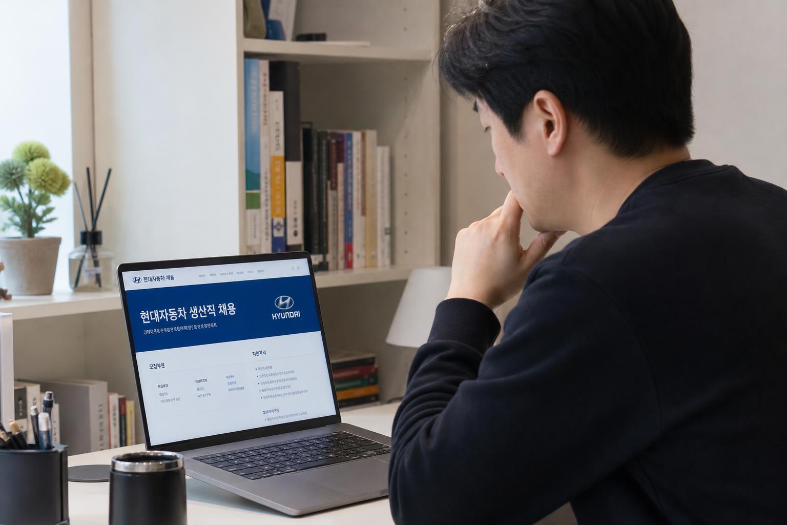 2026년 현대자동차 생산직 채용, 언제 지원했어요?