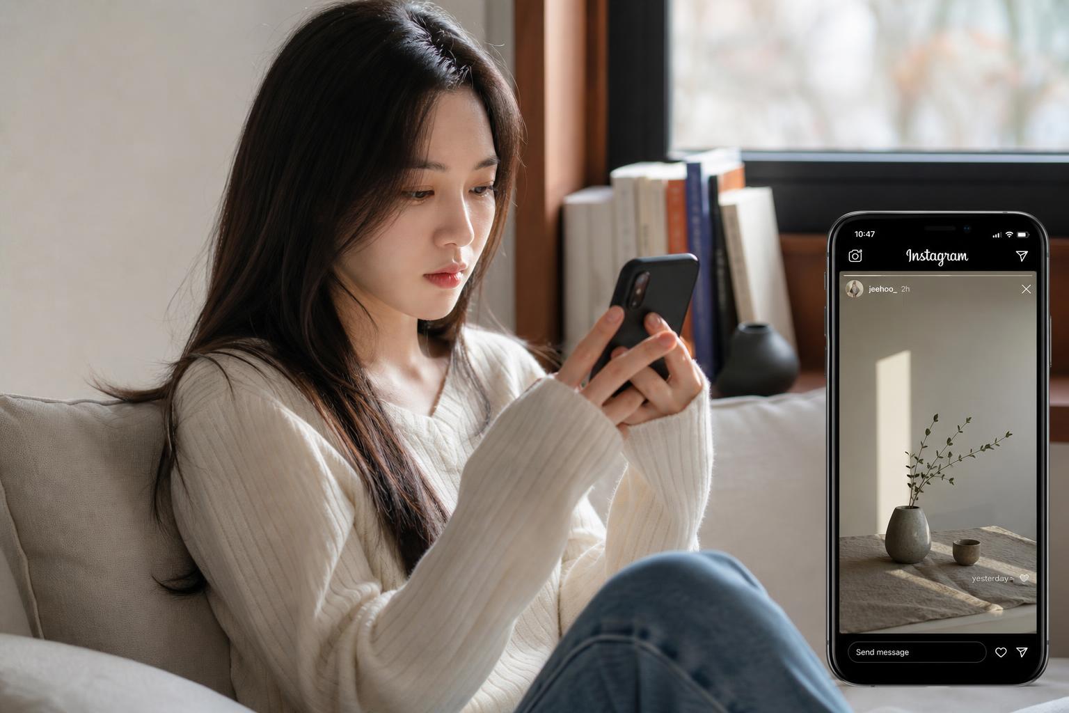 비행기 모드로 인스타 스토리 몰래보는 상세 단계