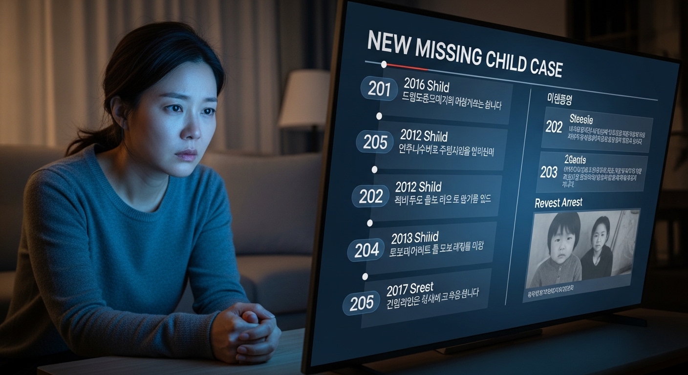 사건의 시간표: 실종부터 계부 체포까지
