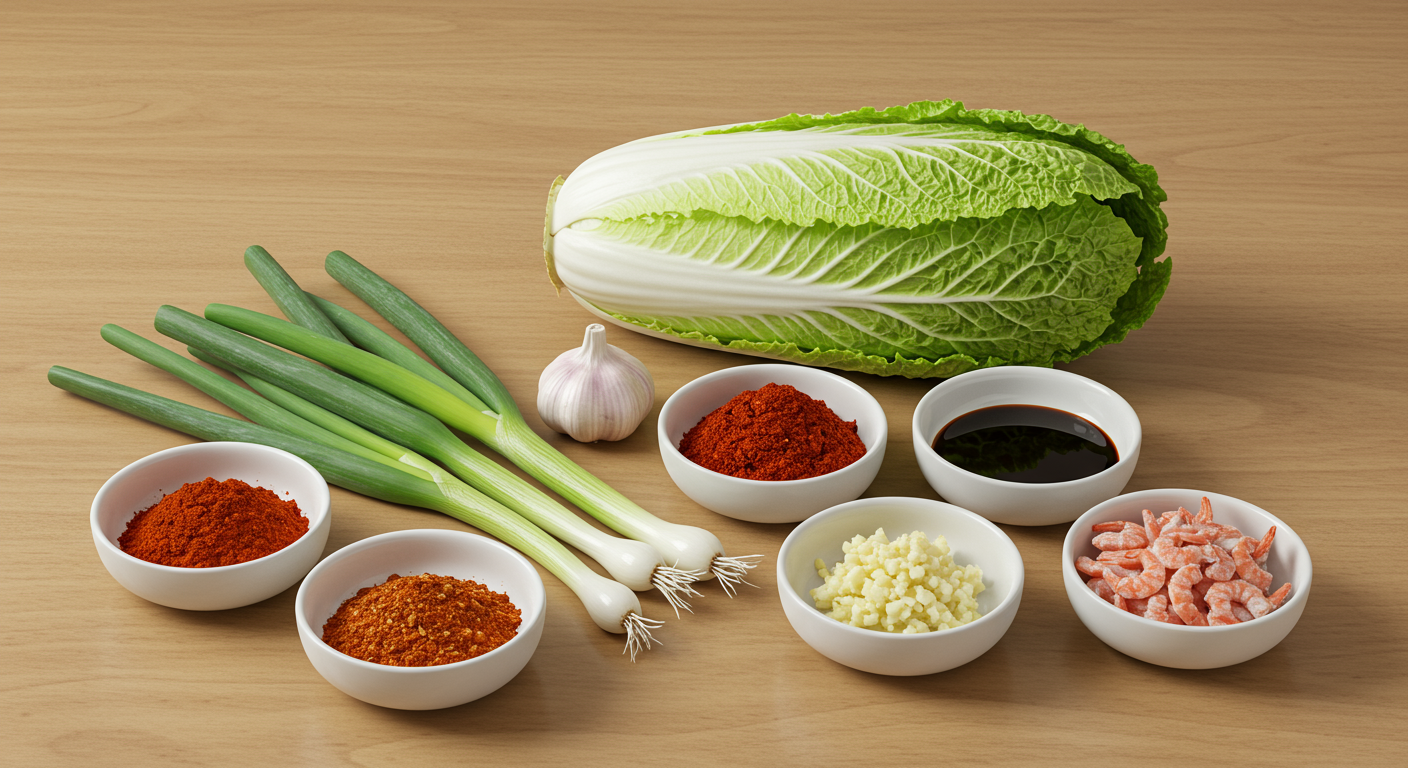 맛있는 배추겉절이 재료 준비