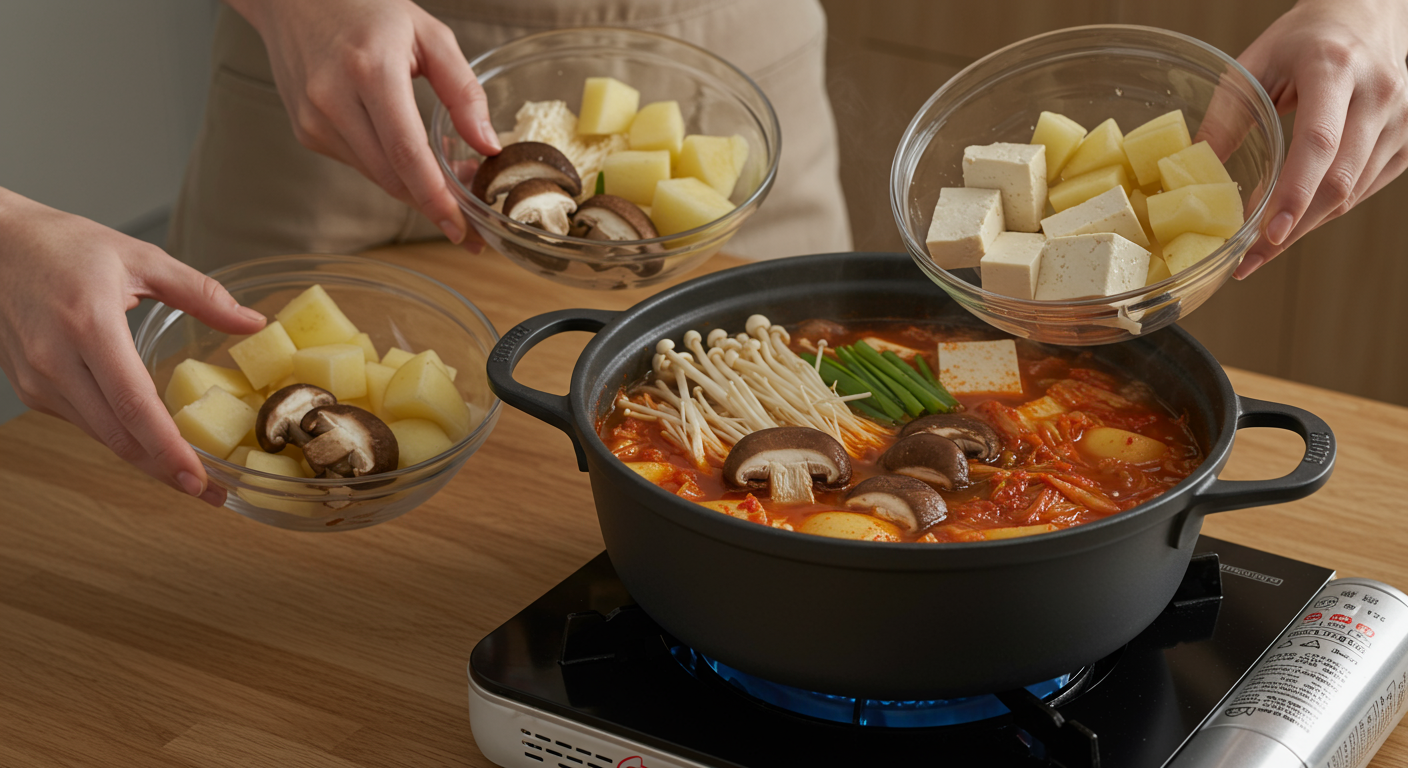 우리 집만의 특별한 목살김치찜 만들기!