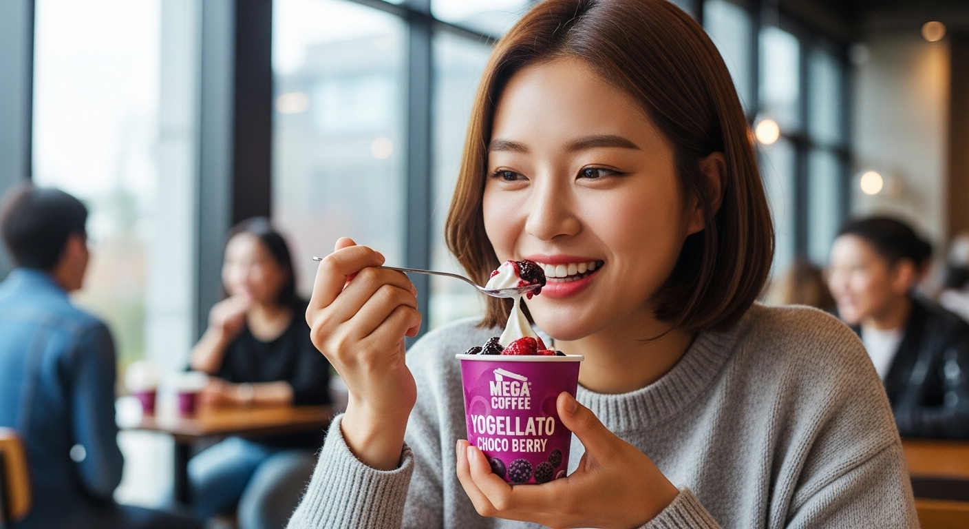 메가커피 요거젤라또 초코베리, 왜 이렇게 인기 많을까요?