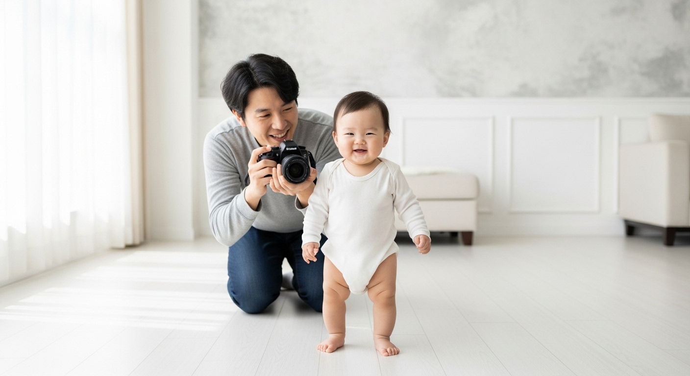 아기 사진 촬영·선정 노하우: 자연스러운 ‘제니 춤’의 관건