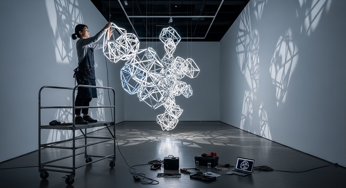 설치미술가 안다빈: 빛과 공간의 탐구