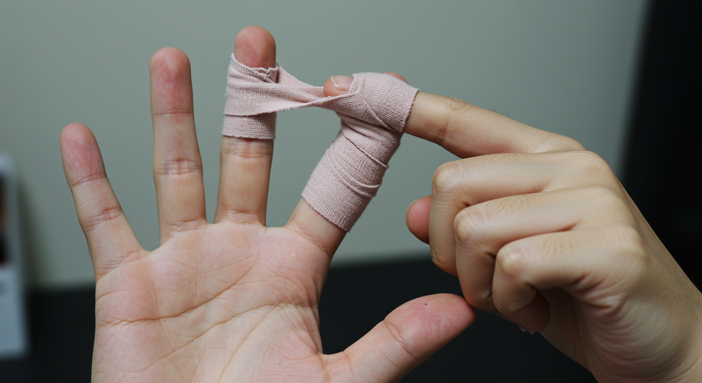 손가락 삐었을 땐 이렇게! (버디 테이핑)