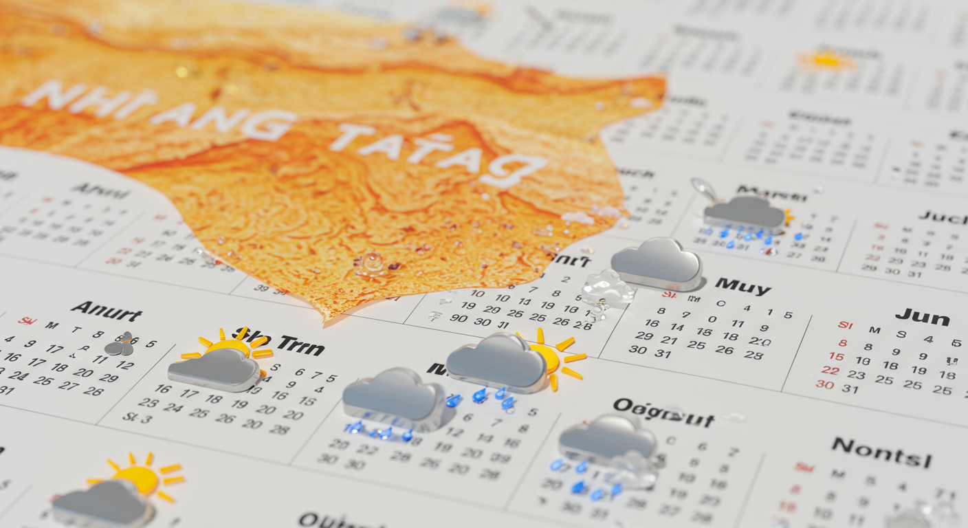 월별 나트랑 날씨, 이렇게 달라요!