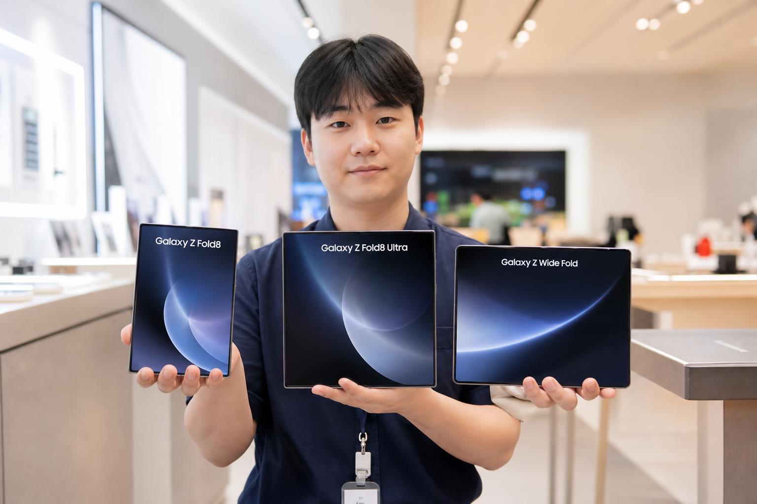 라인업 재편: 기본형 폴드8, 울트라, 와이드 폴드 3종 동시 출시