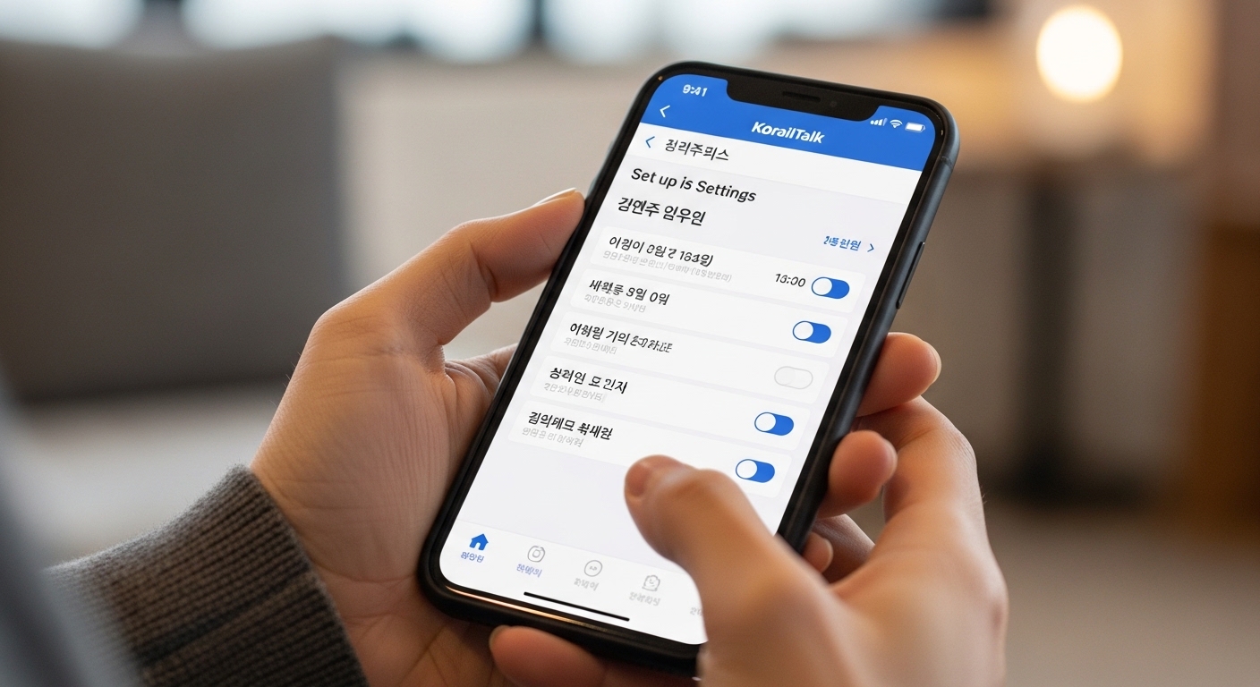 코레일톡 예약대기 기능 설정