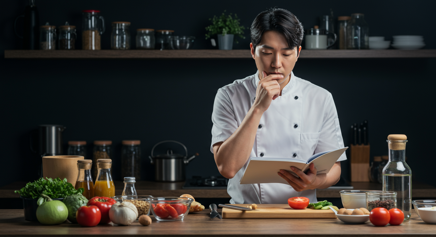 류수영 오징어볶음, 1년 반 연구의 시작