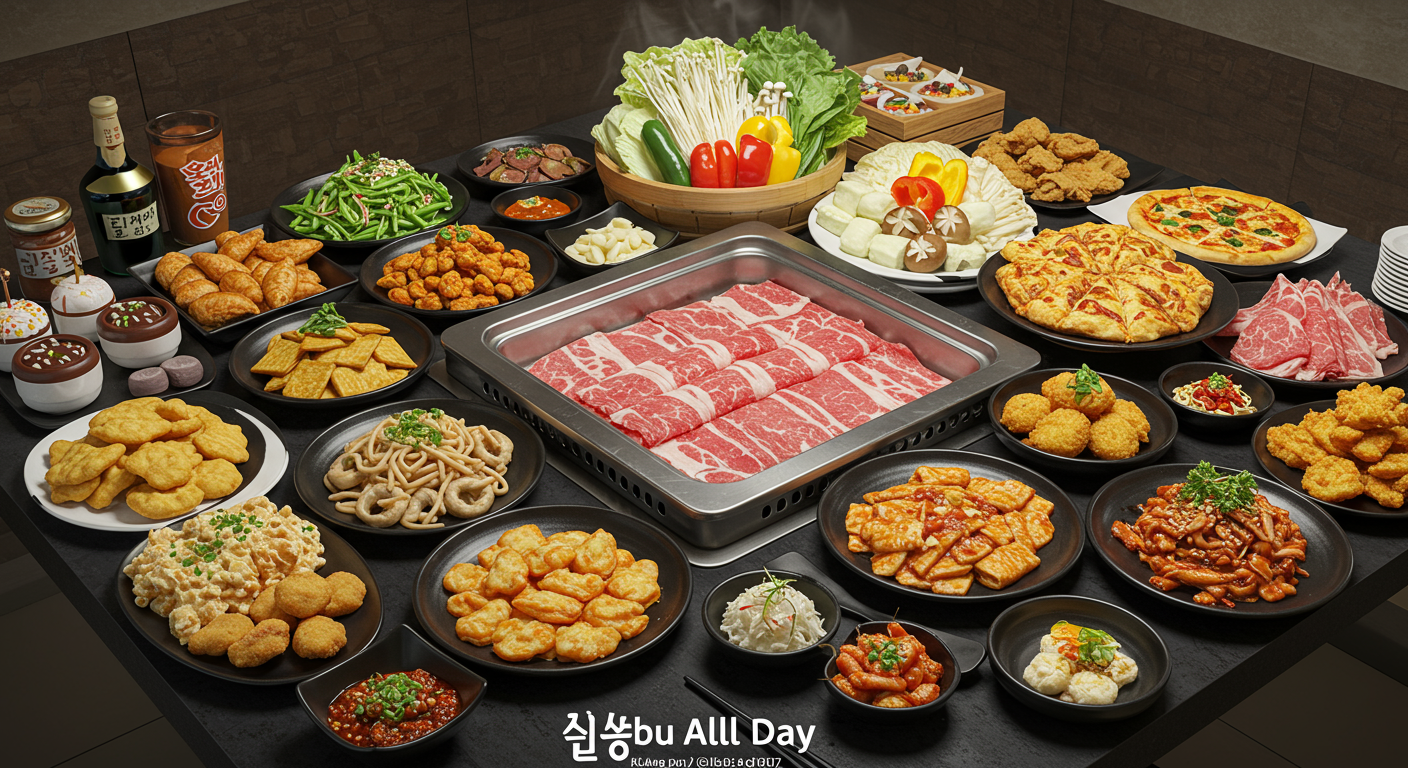 입이 즐거운 60가지 무한리필 메뉴 탐험!