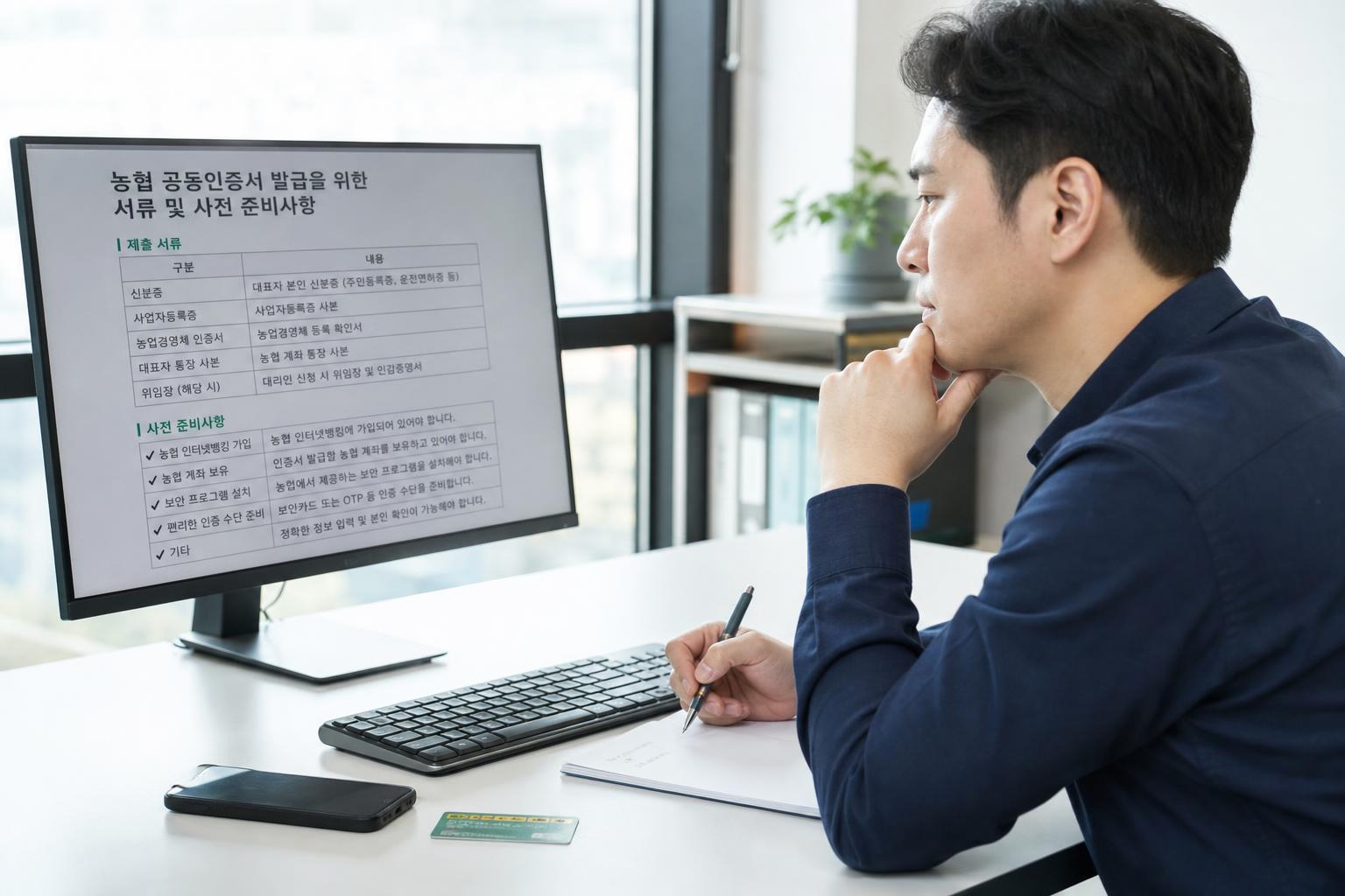 발급 전, 꼭 준비해야 할 것들