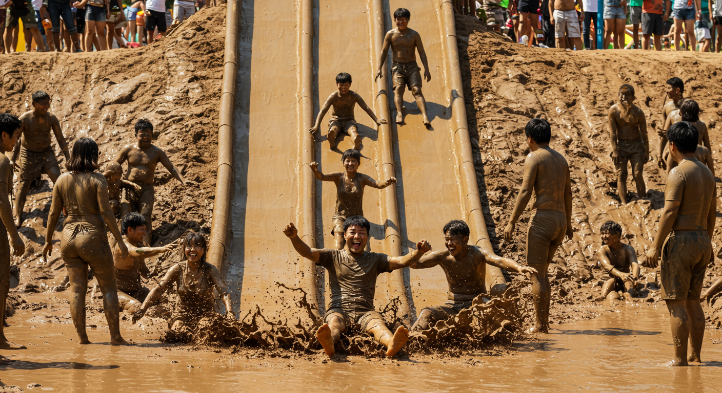 보령머드축제의 신나는 역사와 성장 이야기