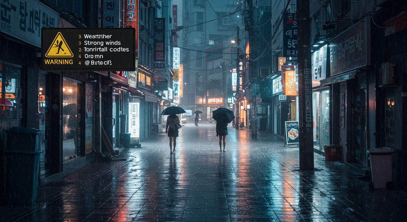 부산에 비상이 걸렸어요! 호우주의보 발령 소식 ☔