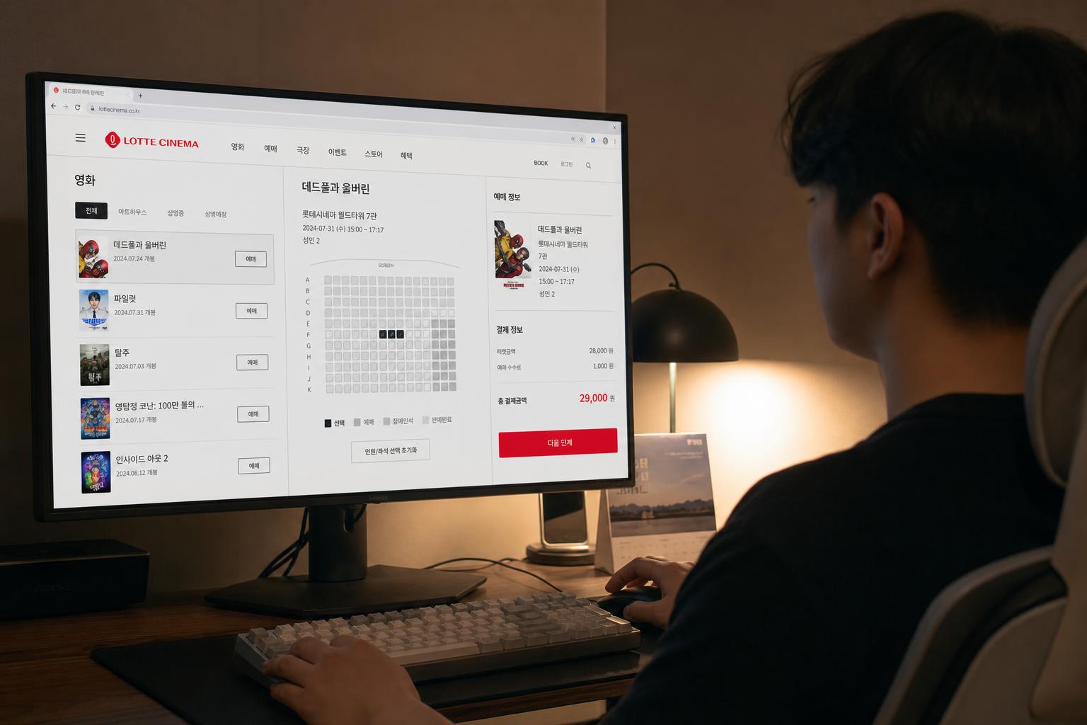 공식 홈페이지에서 영화 예매하는 법, 차근차근 따라 해 봐요