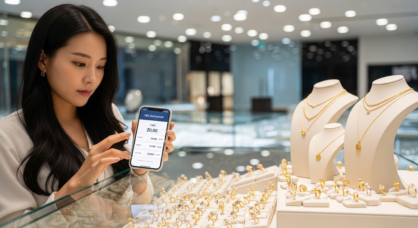 현재 14K 금시세는 어떻게 되나요?