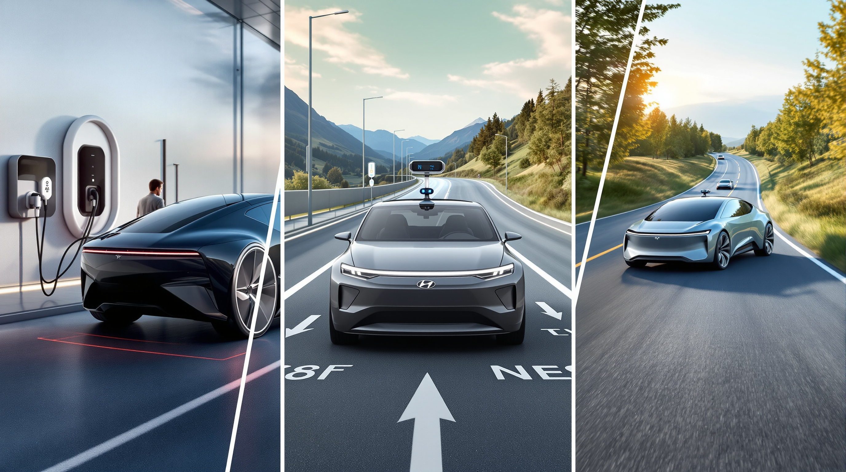 미래 자동차는 어떤 모습일까요? 전기차, 자율주행, 수소차!