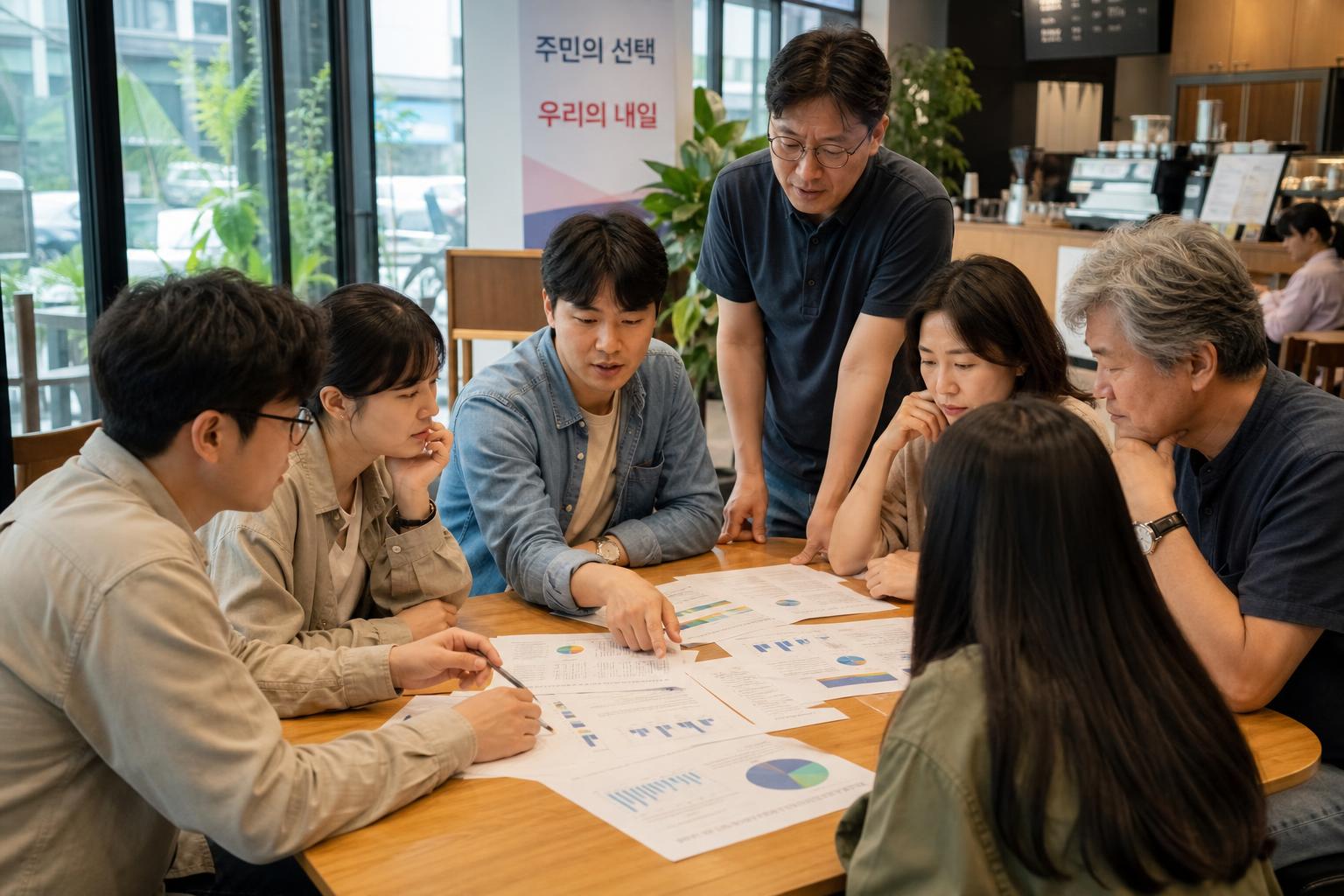 평택시 정당 지지도와 시장 선거 결과