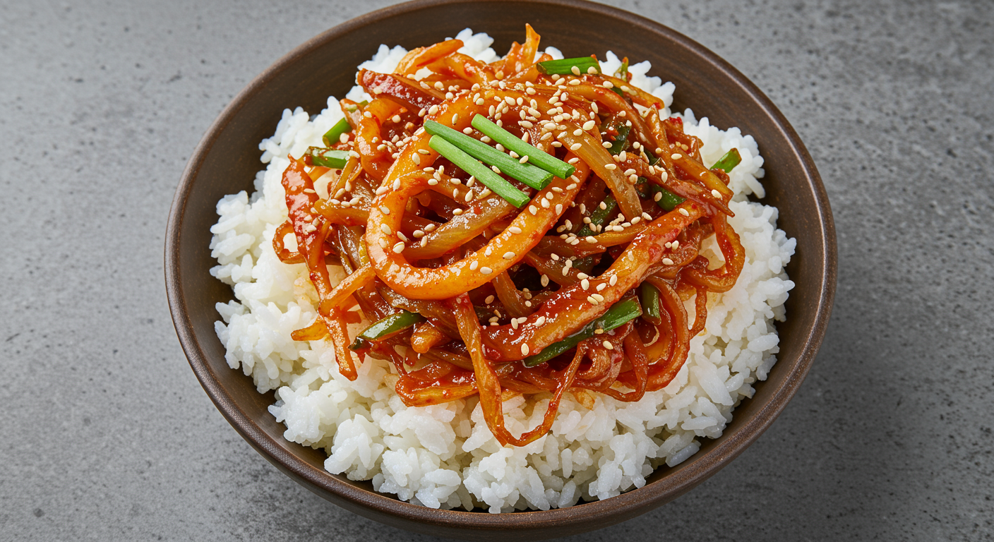오징어 실채볶음, 어떤 음식일까요? 🦑