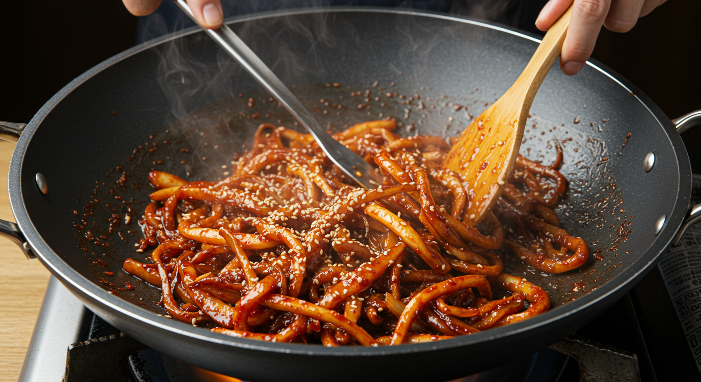 맛있는 오징어 실채볶음, 조리 핵심 포인트! 🔥
