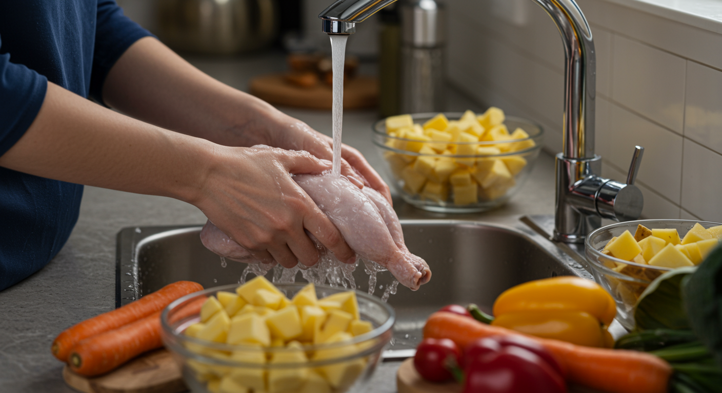 닭고기와 채소, 이렇게 손질하면 더 맛있어요!