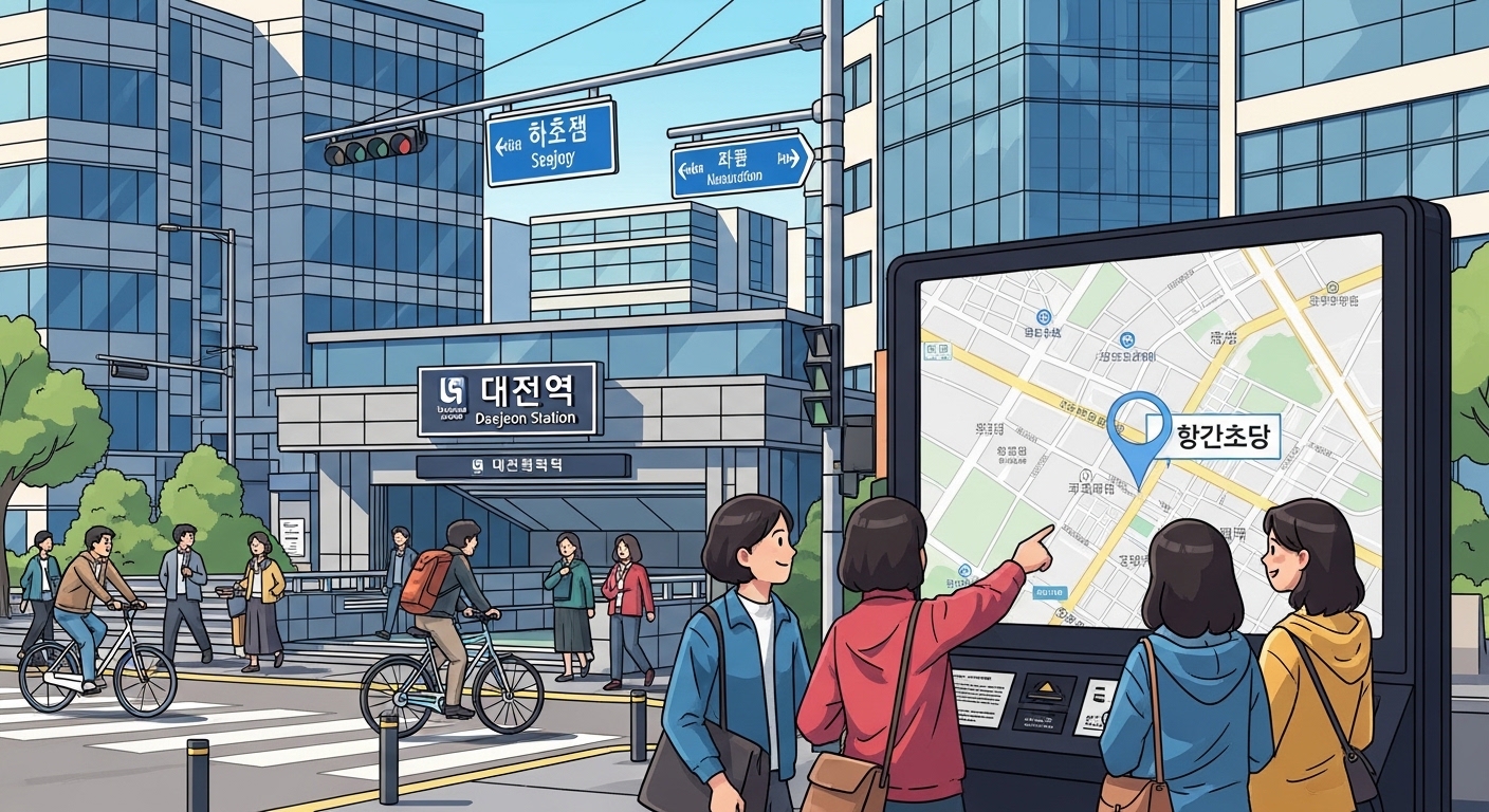 화초당 점집 위치: 대전역 근처에서 만나요