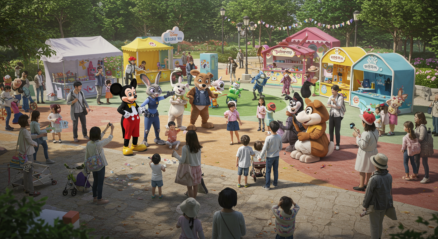 디즈니 친구들과 함께하는 즐거운 부대 행사!