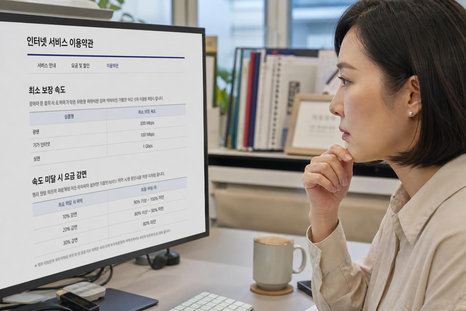 느린 인터넷, 요금 감면이나 해지도 가능할까요?