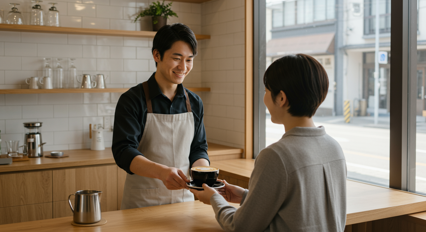 일본 카페의 매력적인 '오모테나시' 서비스