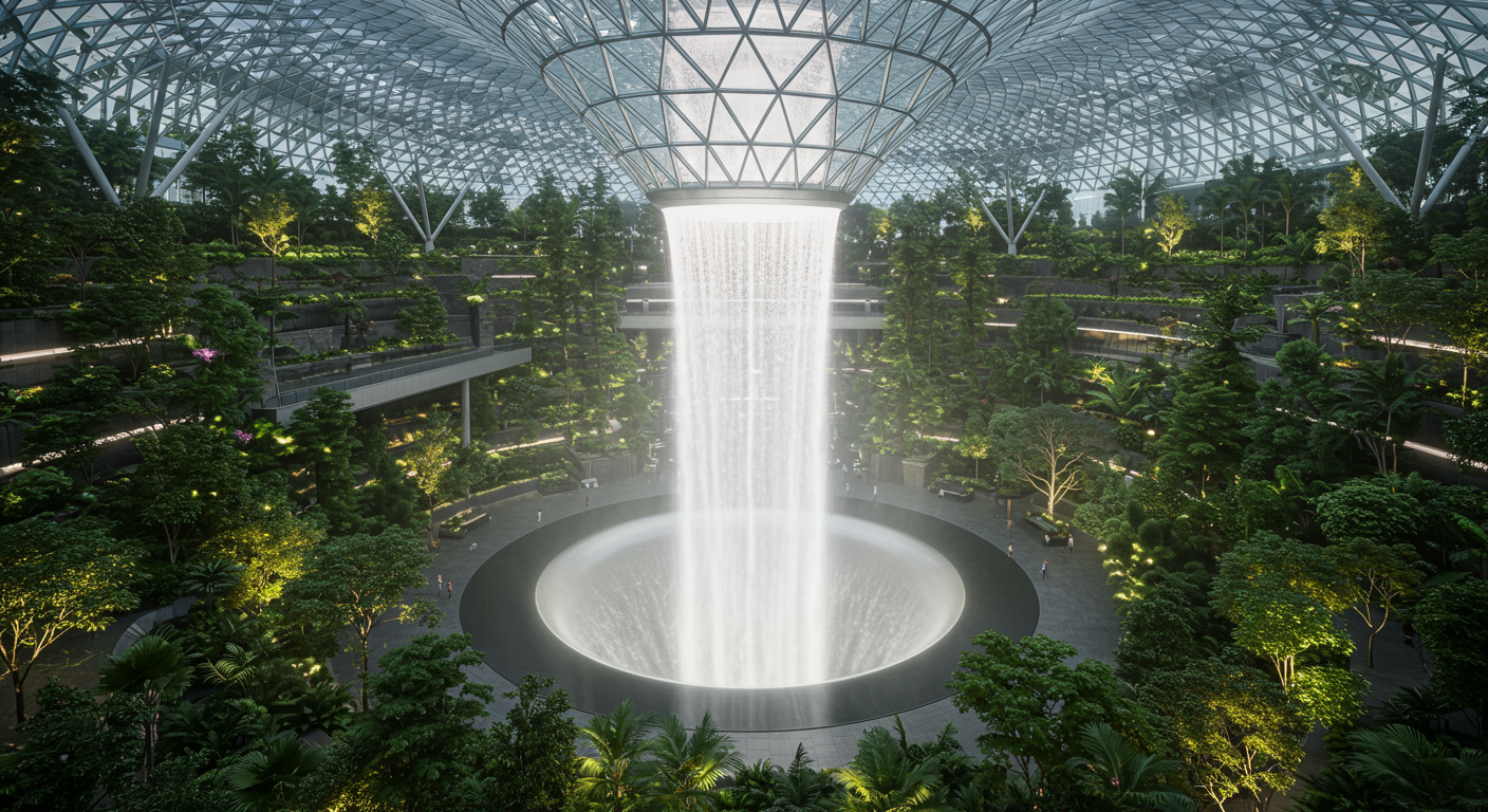 공항 그 이상의 경험! 창이공항 주얼 & 세계 최대 실내 폭포