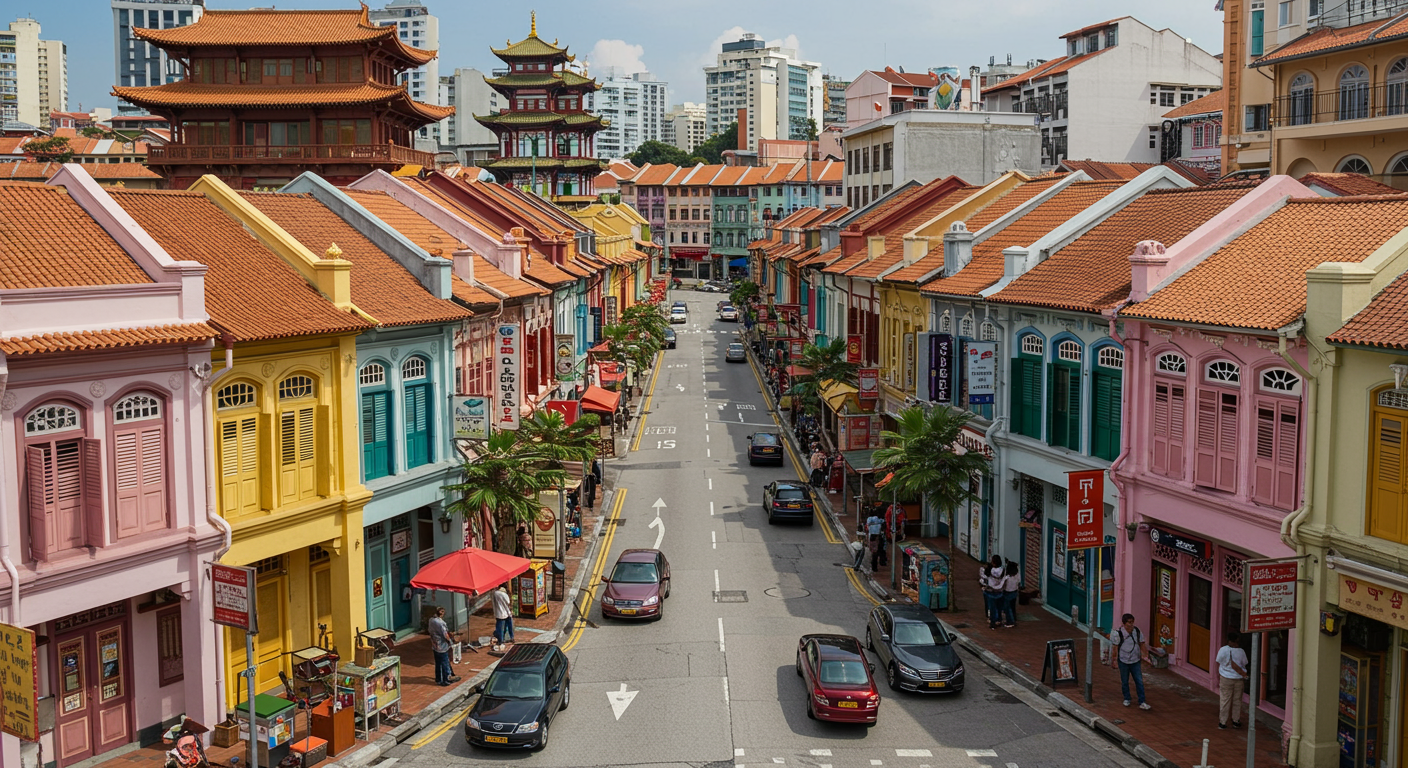 싱가포르 여행지도 속 다문화 이야기: 차이나타운, 리틀인디아, 캄퐁글램