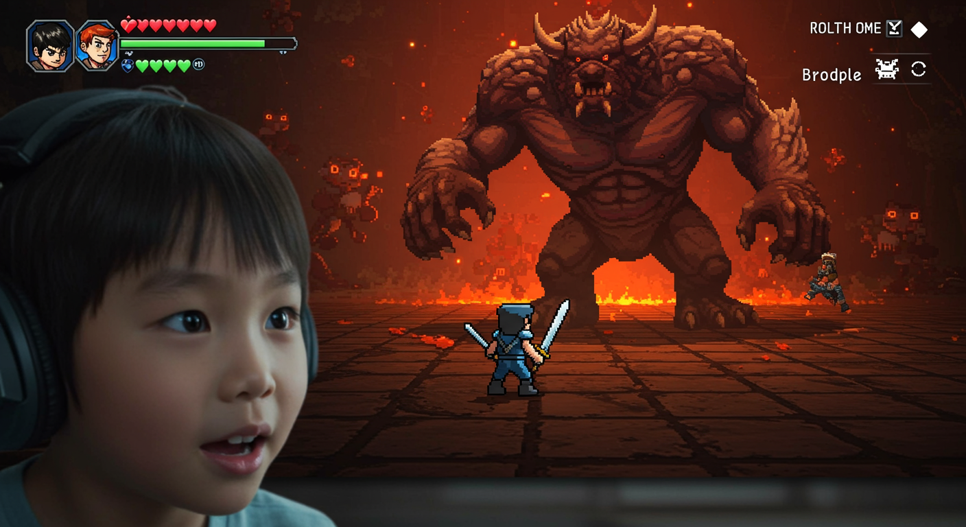 강력한 보스 도전! 하드모드 진입