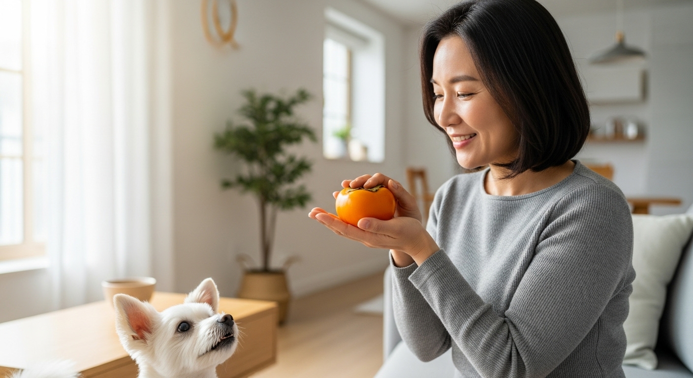 홍시, 강아지에게 왜 '먹어도 되는' 과일일까요?