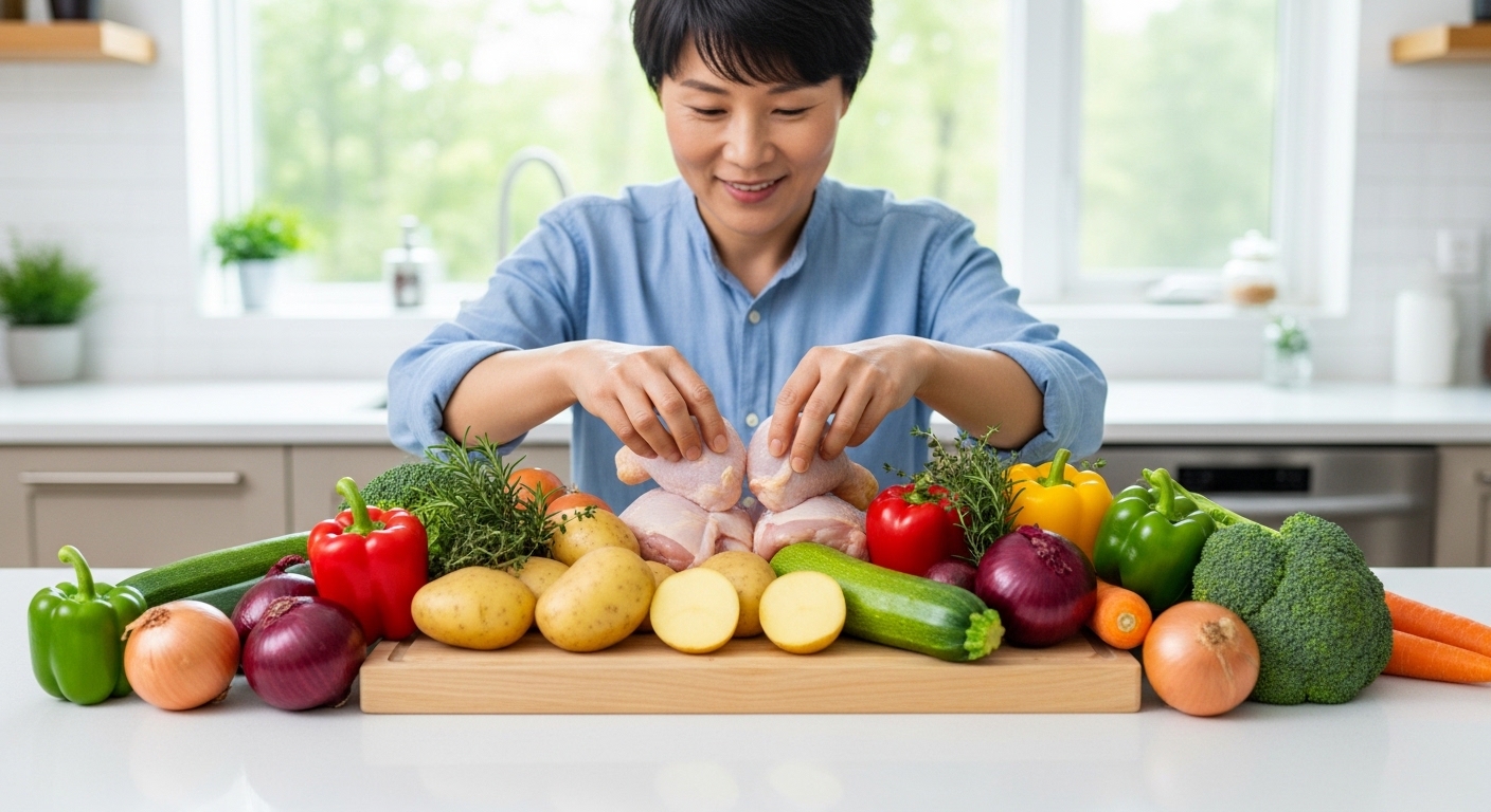 필수 재료 준비: 닭고기와 기본 양념
