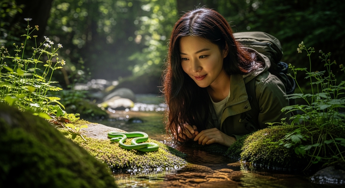 초록뱀을 그저 '보기만 하는' 꿈의 비밀