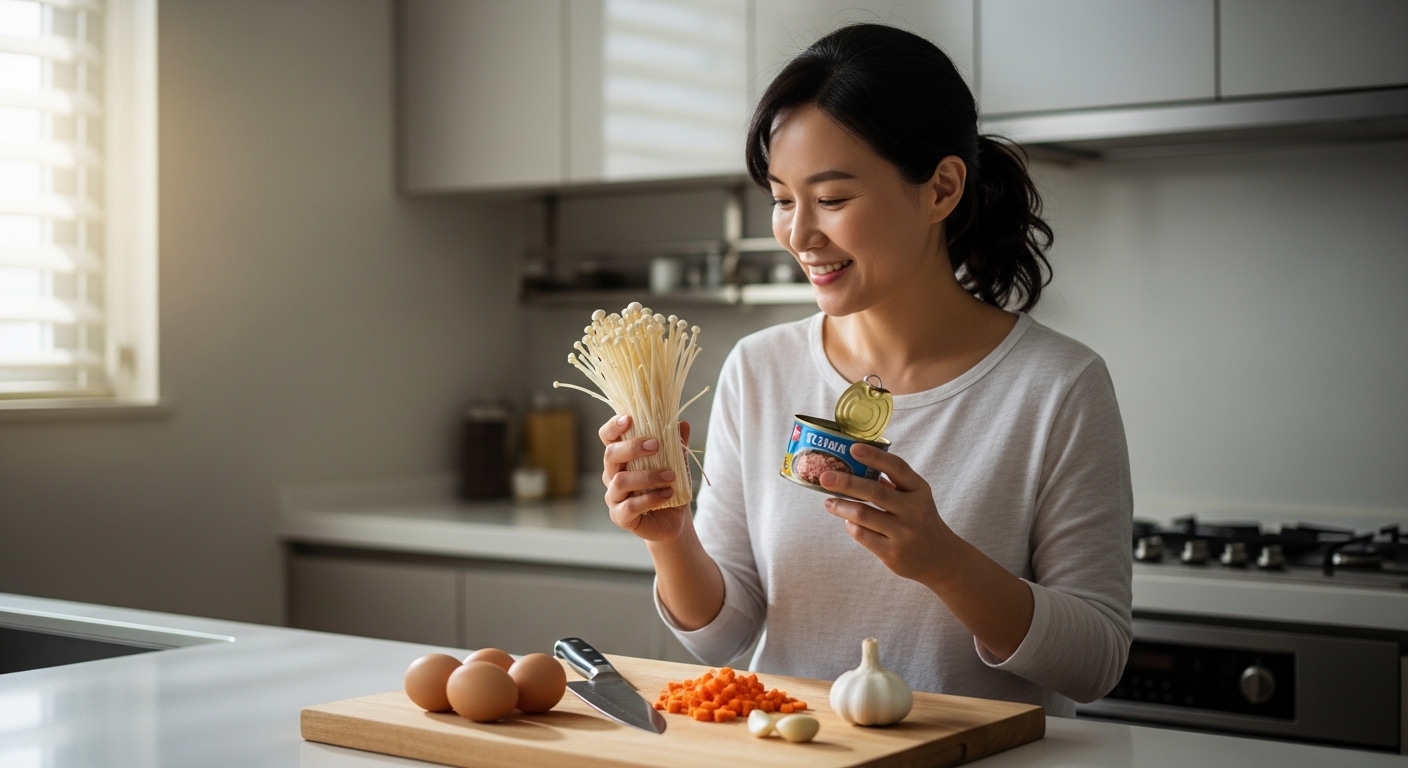 맛있는 팽이버섯전, 어떤 재료가 필요할까요?