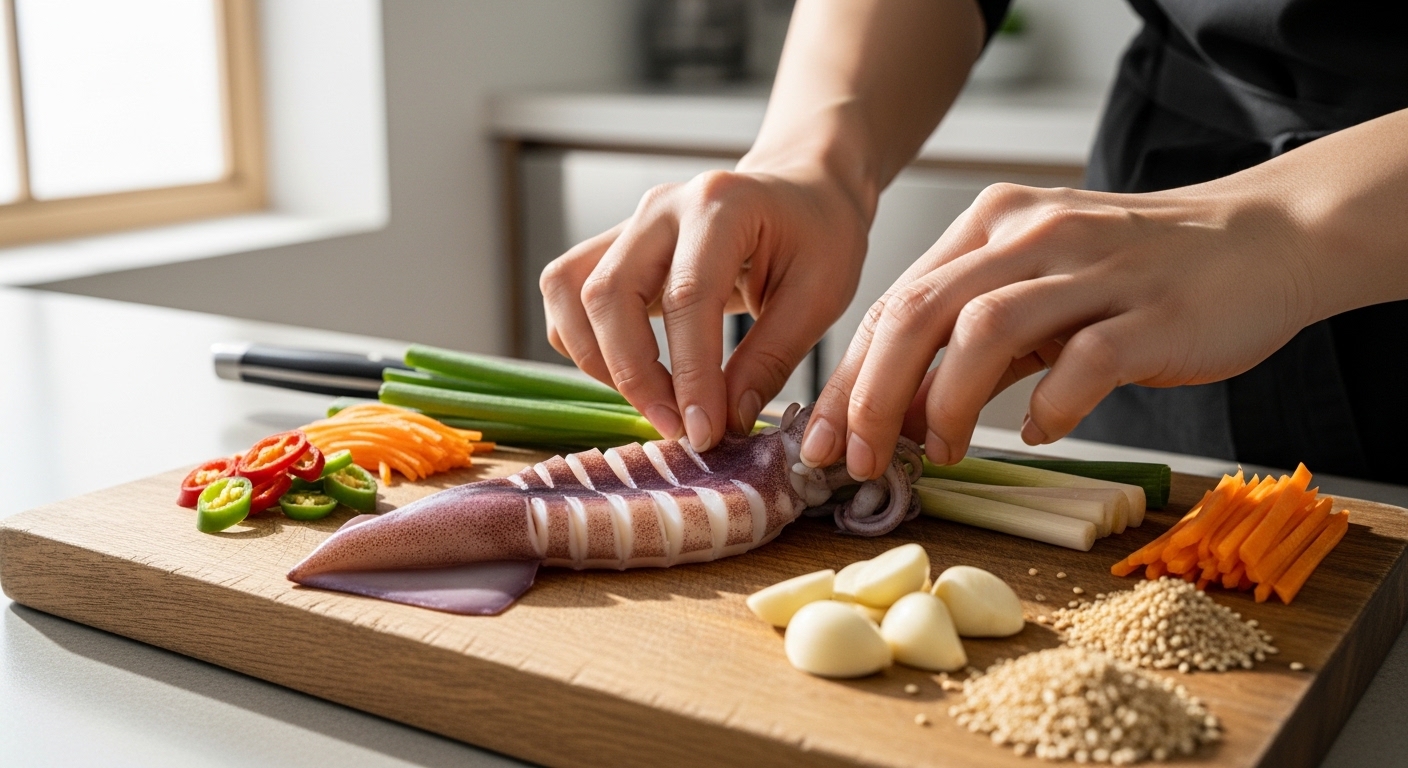 준비물 체크! 오징어볶음 재료부터 알아봐요