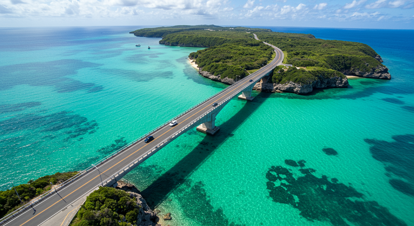 다리로 연결된 이웃 섬 탐험하기