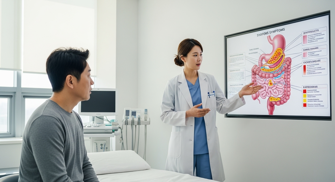 크론병과 게실염, 어떤 증상일까요?