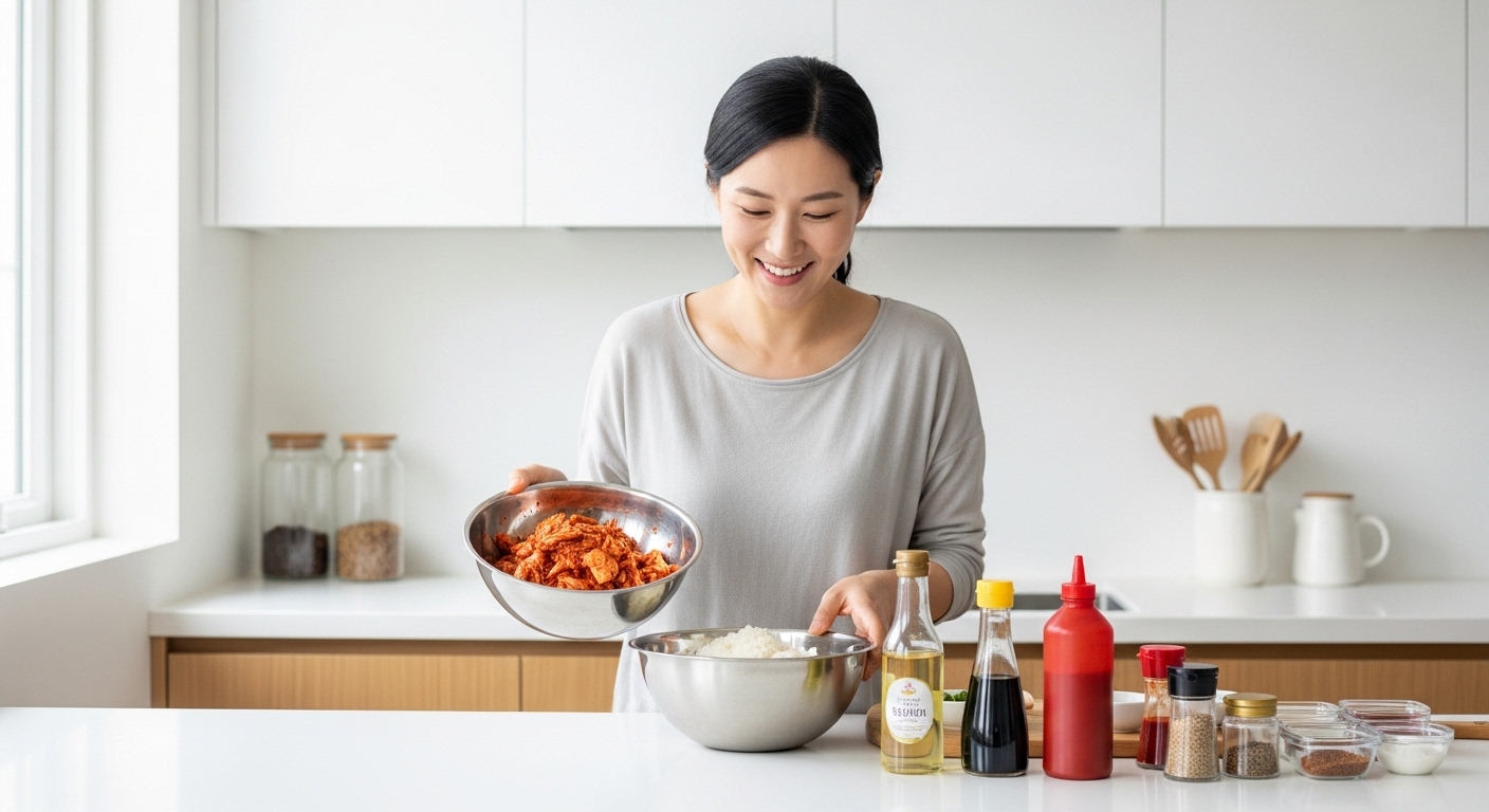 황금비율 재료 준비: 김치·밥·기름·양념 완벽 가이드