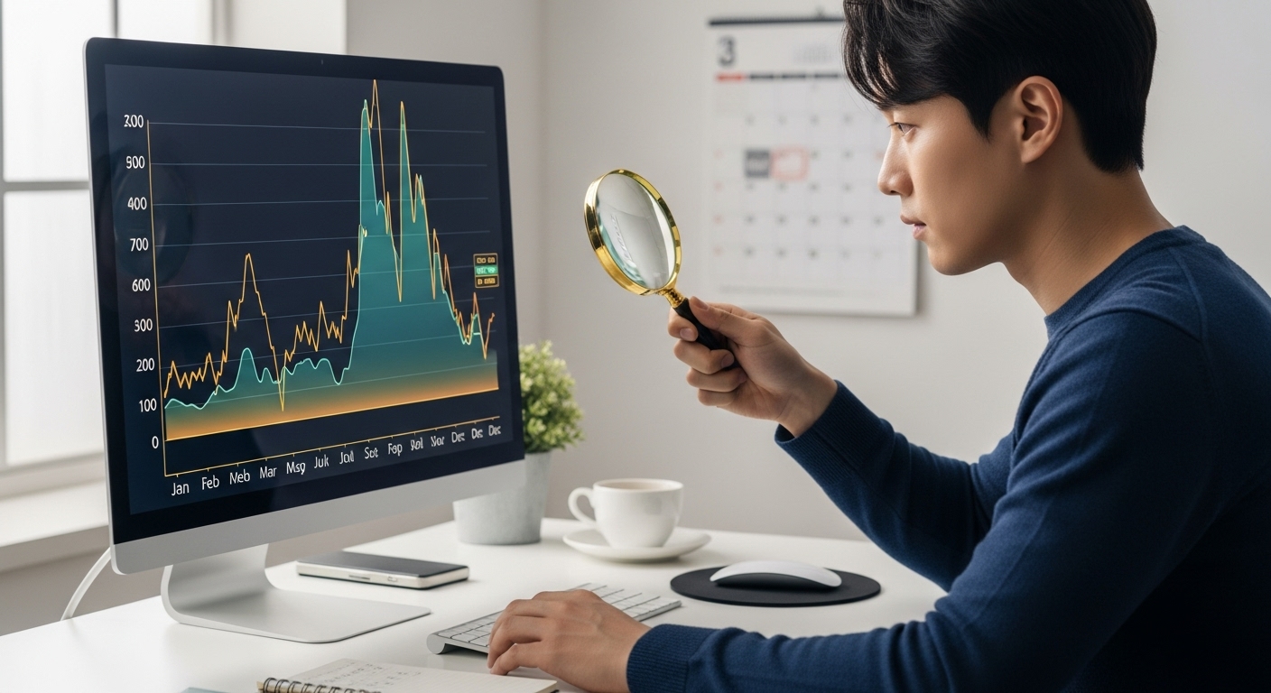 한 해 동안 금값이 어떻게 변했을까요?