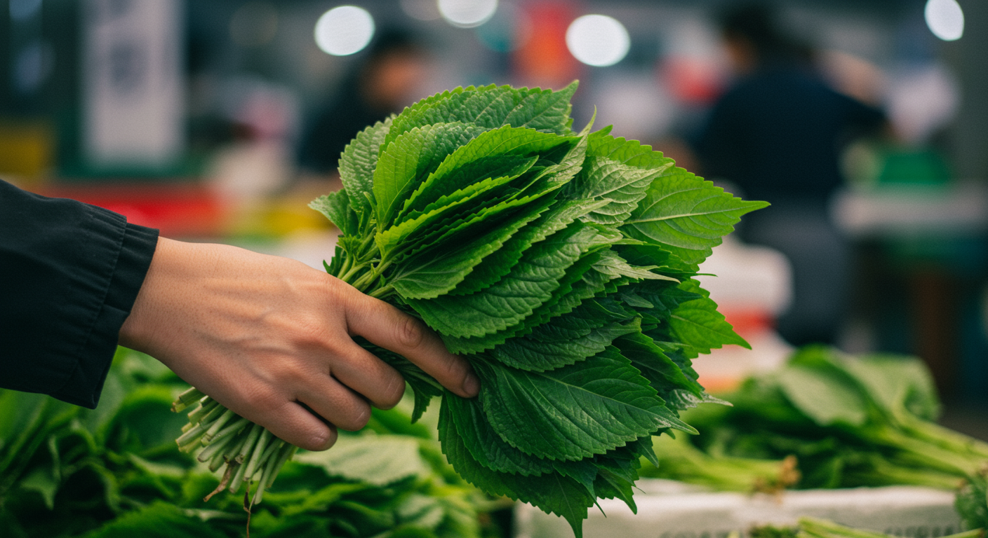 싱싱한 깻잎 고르기, 이게 중요해요!
