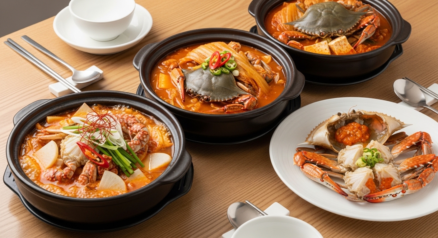 꽃게탕, 다른 게 요리와 뭐가 다를까요? (게국지, 꽃게찜과 비교)